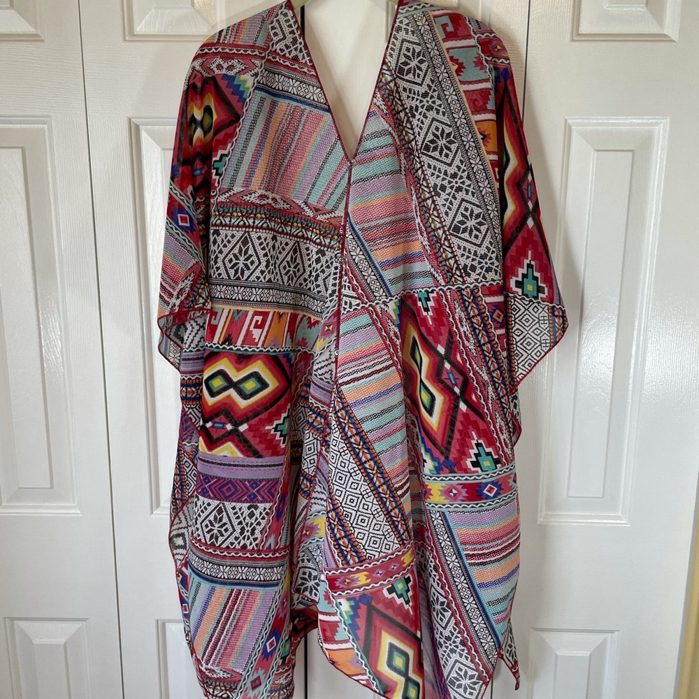 Like New Zulu Multicolored Caftan Plus Size - image 3